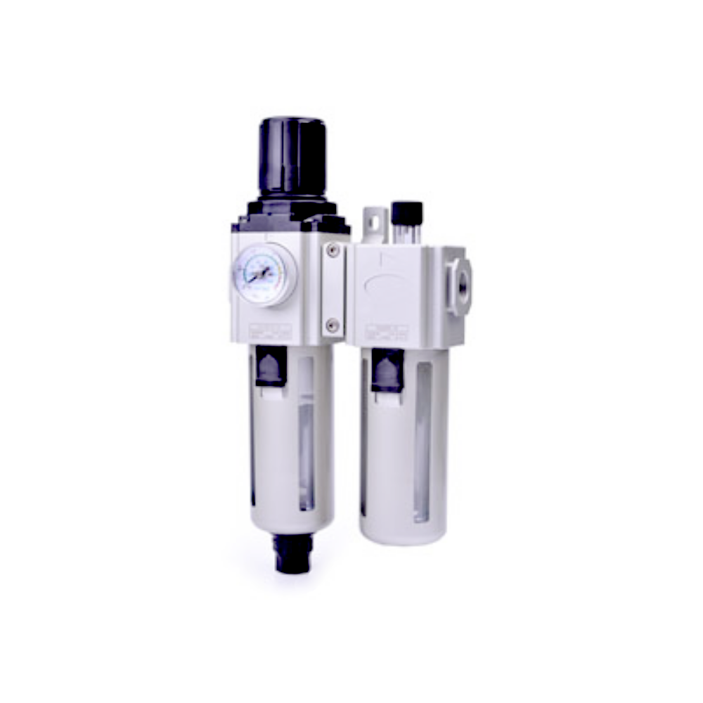 GAFC300C10STK AIRTAC FRL ASSEMBLY GAFC300 SERIES 3/8" NPT P-FILTER-REG, LUB 20-130 PSI 40 MIC MB LP GAUGE INT CHK